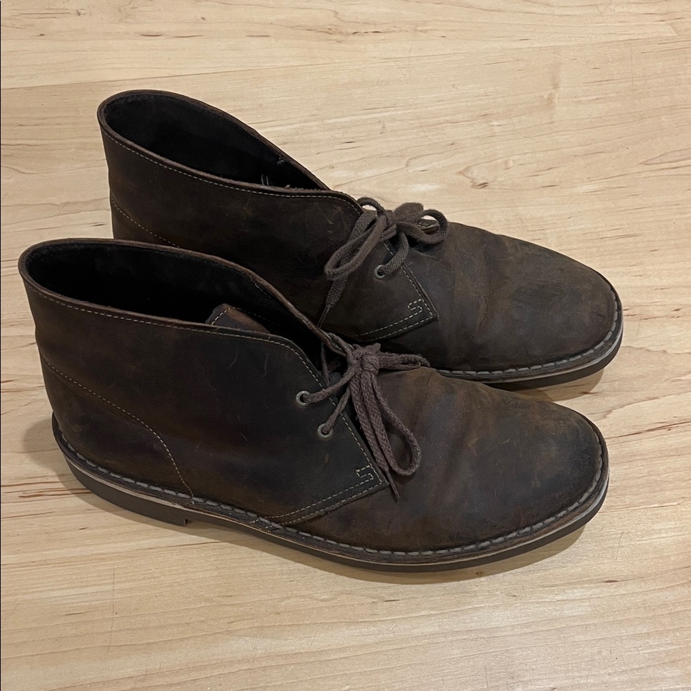 Clarks Dark Brown Chukka Boots